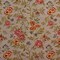 Blue Pink Orange Floral Tapestry Woven Pattern Upholstery Fabric by The Yard - SKU: Faye Heather